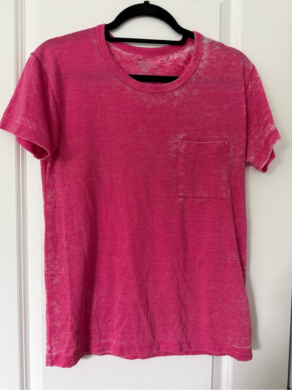 Jcrew Fuchsia Short Sleeve Pocket Tee
